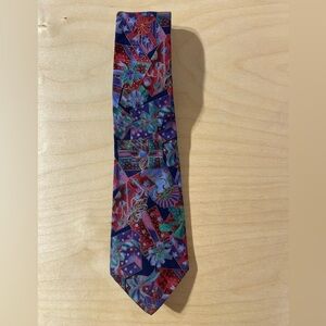 Colorful Christmas Patterned Men's Tie (NH)